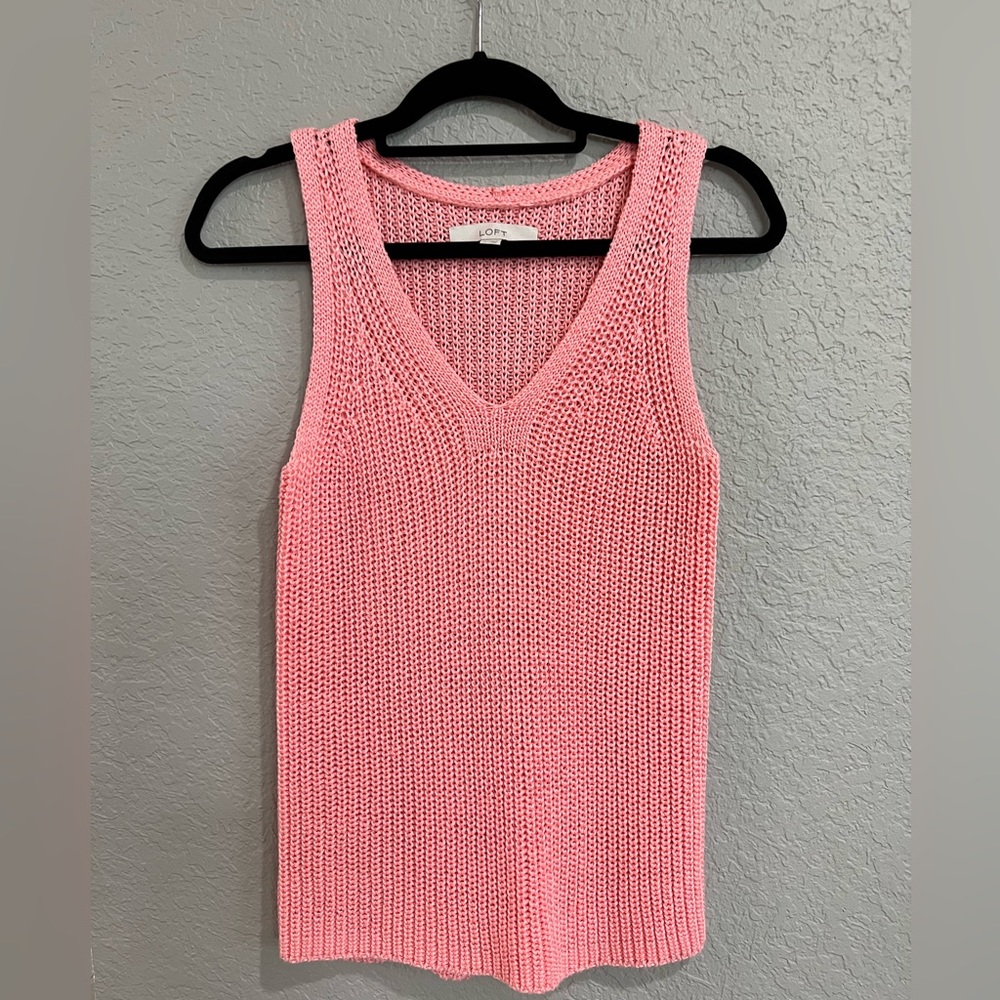 Loft sweater knit tank size: S